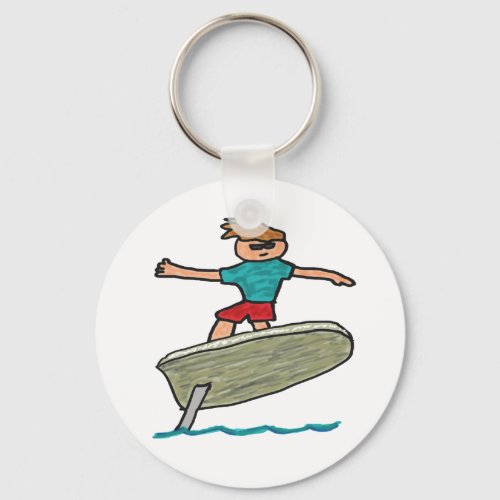 eFoil Surfing Keychain