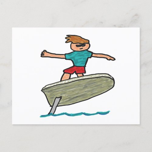 eFoil Surfing Postcard