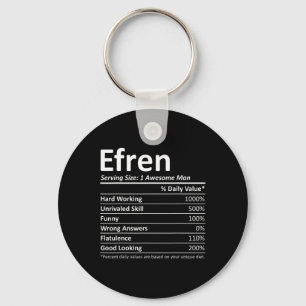 Efren Nutrition Funny Birthday Personalized Name G Keychain