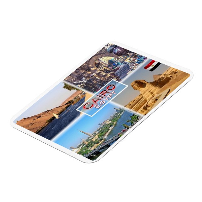 EG Cairo - River Nile - Khan el Khalili - Magnet (Left Side)
