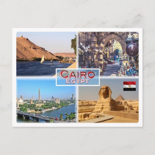 EG Cairo _ River Nile _ Khan el Khalili _ Postcard