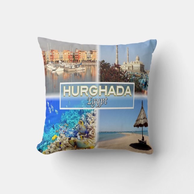 EG  Egypt - Hurghada - red sea - Throw Pillow (Front)