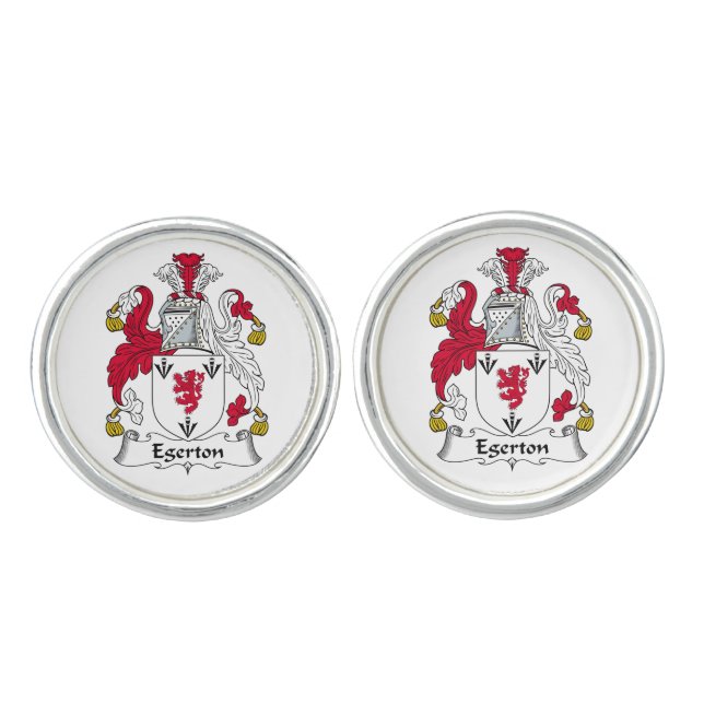 Egerton Family Crest Cufflinks (Front)