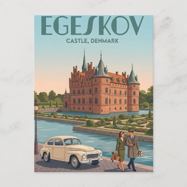 Egeskov Castle Denmark Fairytale Renaissance Postc Postcard (Front)