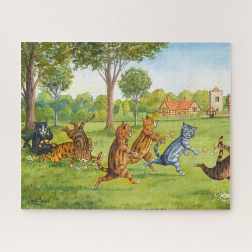 Egg and Spoon Race by Louis Wain Jigsaw Puzzle