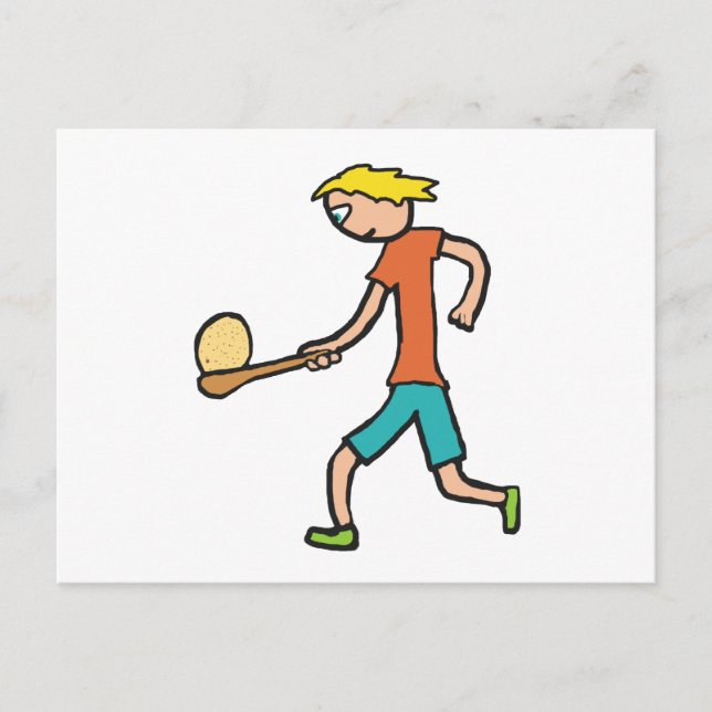 Egg And Spoon Race Postcard (Front)