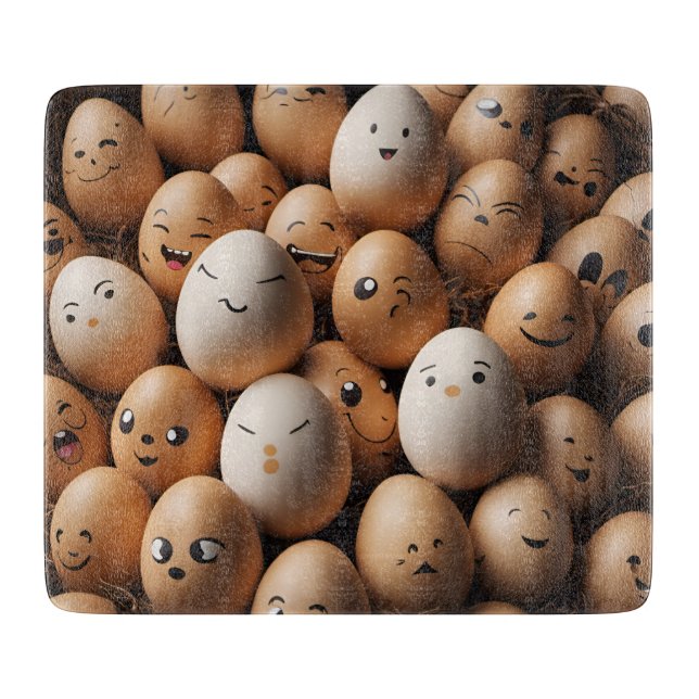 Egg Antics Cutting Board (Front)