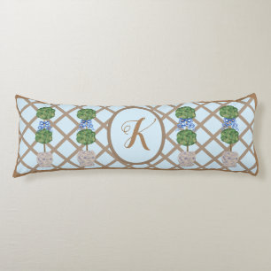 Egg Blue Chinoiserie Ginger Jar Jars Topiary Body Pillow