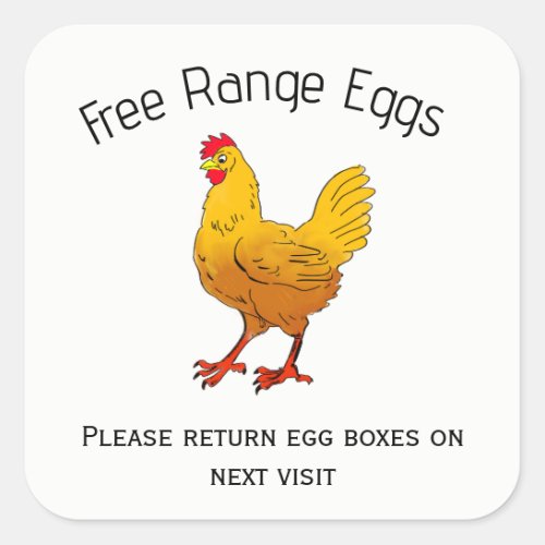 Egg box Label  free range farmers market