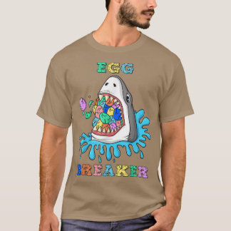 Egg Breaker Shark Easter Funny Boys Girls Kids T-S T-Shirt