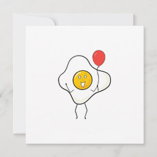 Egg card with balloon, personalize, customize