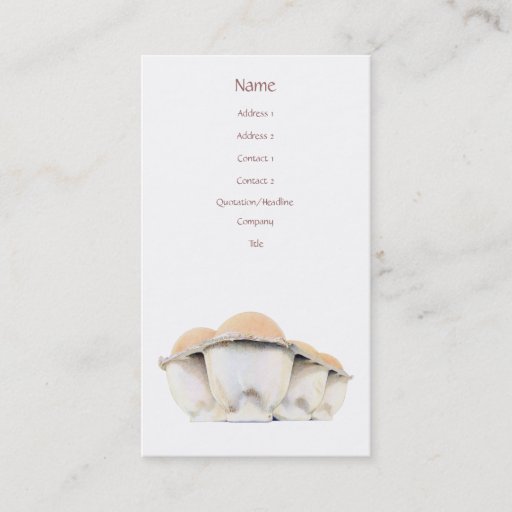 Customizable Egg Carton Business Card Template