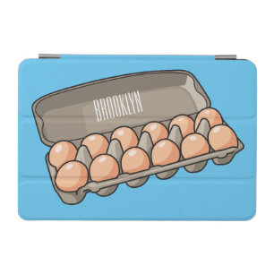 Egg carton cartoon illustration  iPad mini cover