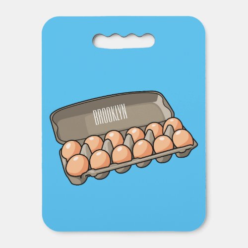 Egg carton cartoon illustration  seat cushion