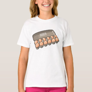 Egg carton cartoon illustration T-Shirt
