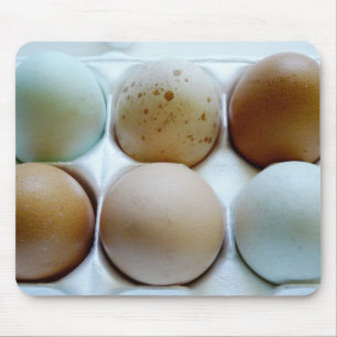 Egg Carton full of assorted colored eggs Mouse Pad