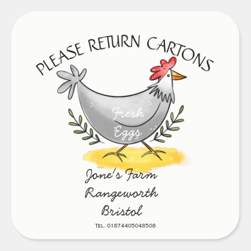 Egg Carton Label customize egg box free range