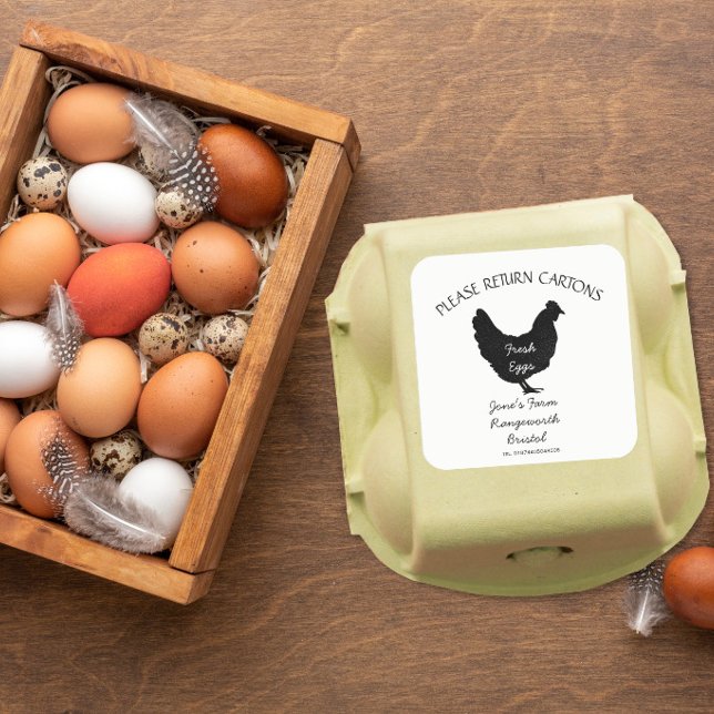 Egg Carton Label customize egg box free range (Creator Uploaded)