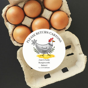 Egg Carton Label customize egg box free range