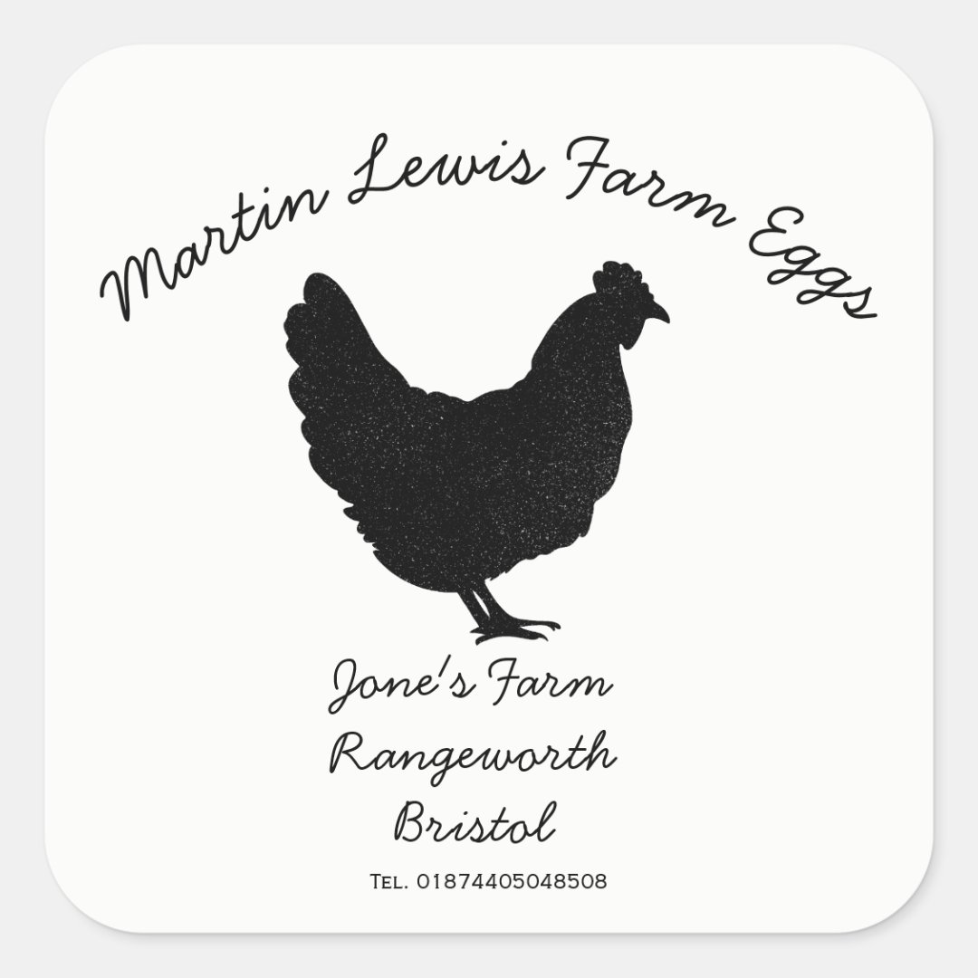 Egg Carton Label customize egg box free range Zazzle