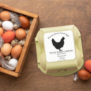 Egg Carton Label customize hens egg box free range