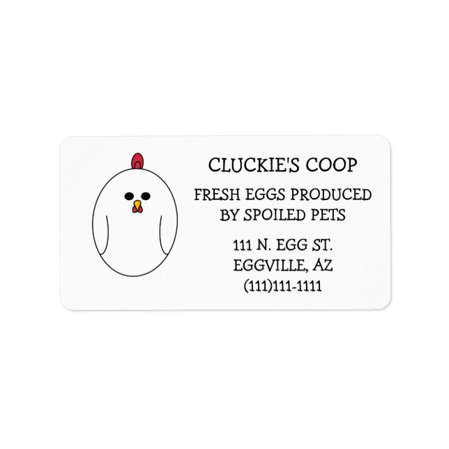 Egg Carton Labels (Front)