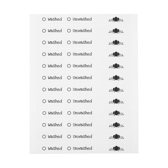 Egg Carton Seal Washed / Unwashed Tamper-proof Wrap Around Label (Sheet)