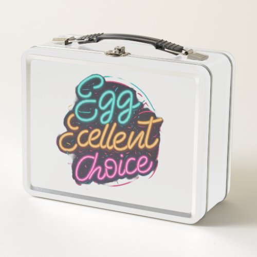 Egg celent Choice  Metal Lunch Box