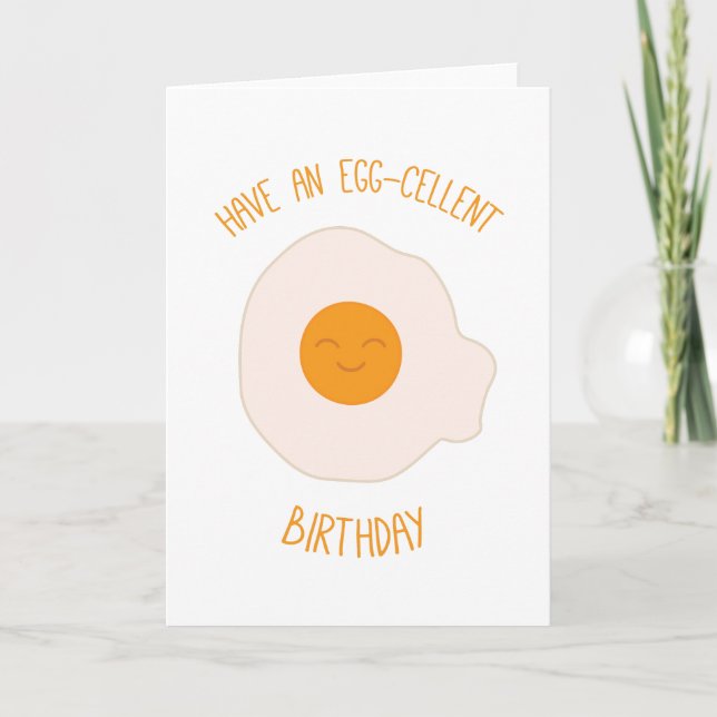 Egg-cellent Birthday Card (Front)