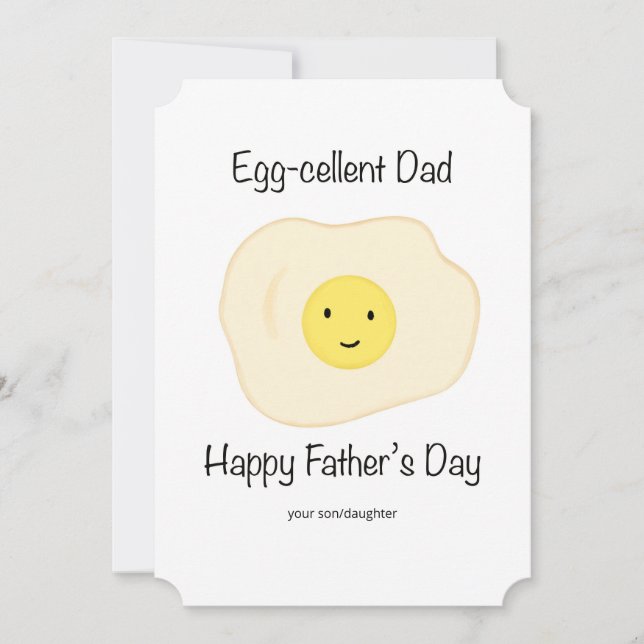 Egg-cellent Dad - Fathers Day Card (Front)