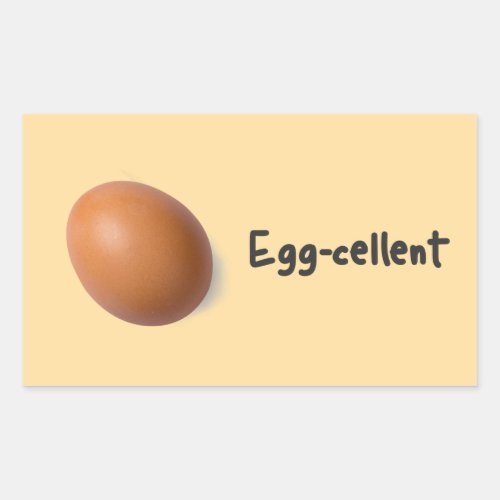 Egg_cellent Excellent Egg Rectangular Sticker