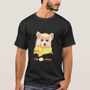 Egg Cellent Is Corgi Front And Back 2 Sided T-Shirt