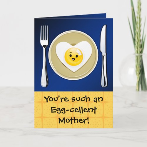 Egg_cellent Kawaii Mothers Day Greeting Card