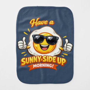 Egg - cellent Morning Greeting Baby Burp Cloth