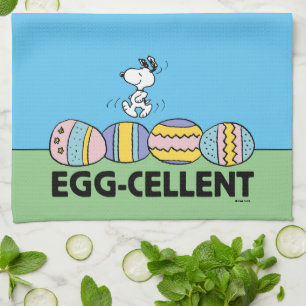 Egg-cellent Snoopy Easter Kitchen Towel