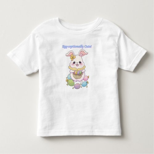 Egg_ceptionally Cute Pink Easter Bunny Egg Hunt Toddler T_shirt