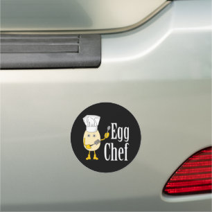 Egg Chef Car Magnet