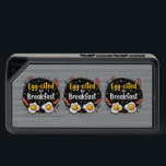 Egg-cited for Breakfast Funny Foodie Pun Design Bluetooth Speaker<br><div class="desc">Start your morning with a smile with this playful "Egg-cited for Breakfast" design, perfect for food lovers and brunch enthusiasts alike. Featuring a charming hand-drawn style, this artwork showcases two sunny-side-up eggs alongside crispy bacon strips, all set against a whimsical backdrop of scattered seasonings and vibrant typography. The warm yellow...</div>