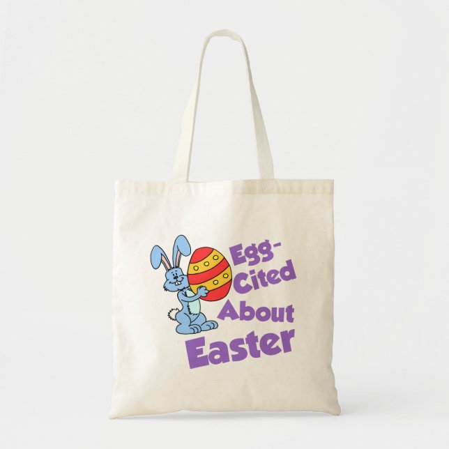 Egg-cited For Easter Egg Hunt Tote Bag (Front)
