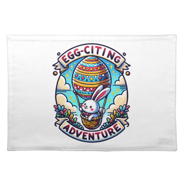 Egg-Citing Adventure Cloth Placemat (Front)