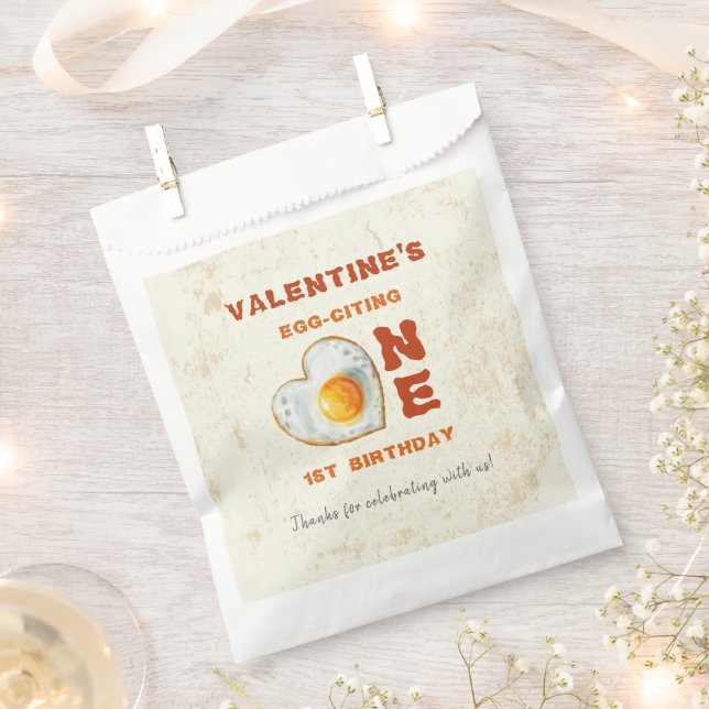 EGG-CITING BBQ BABY BIRTHDAY FAVOR BAG (Clipped)