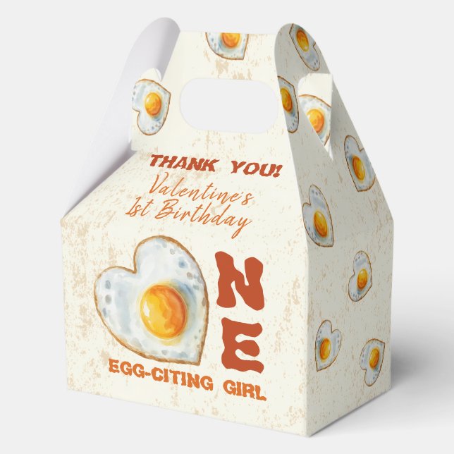 EGG-CITING BBQ BABY BIRTHDAY FAVOR BOXES (Front)