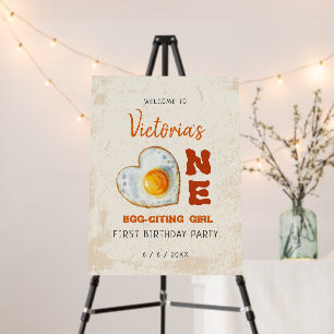 EGG-CITING BBQ BABY BIRTHDAY FOAM BOARD