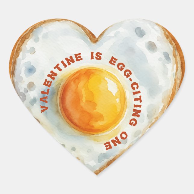 EGG-CITING BBQ BABY BIRTHDAY HEART STICKER (Front)
