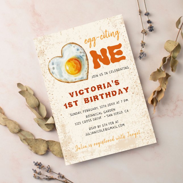 EGG-CITING BBQ BABY BIRTHDAY INVITATION (Creator Uploaded)