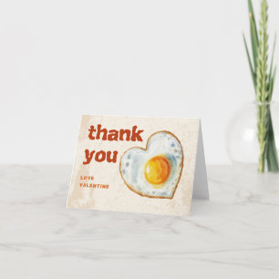 EGG-CITING BBQ BABY BIRTHDAY LETTERPRESS THANK YOU CARD
