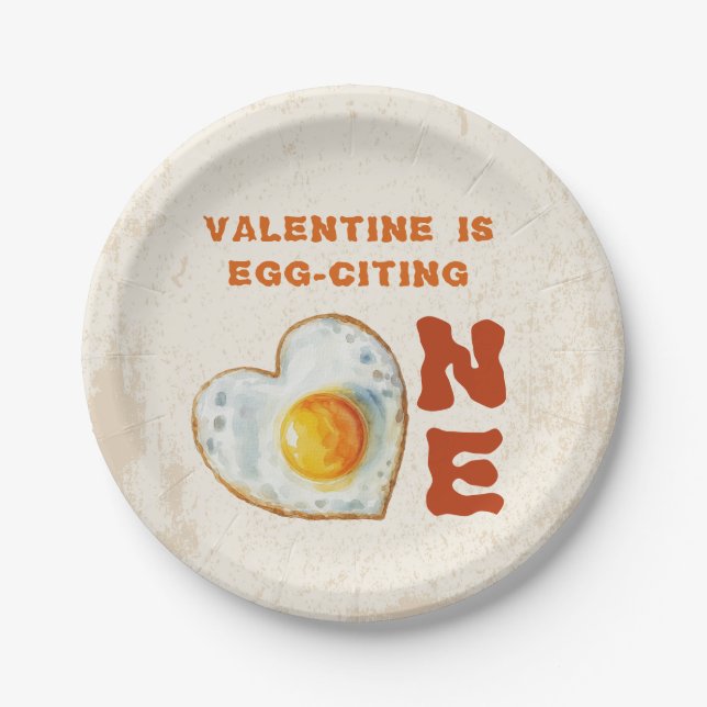 EGG-CITING BBQ BABY BIRTHDAY PAPER PLATES (Front)