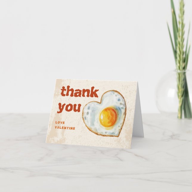 EGG-CITING BBQ BABY BIRTHDAY THANK YOU CARD (Front)
