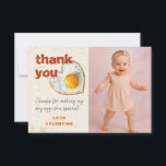 EGG-CITING BBQ BABY BIRTHDAY THANK YOU CARD<br><div class="desc">Beautiful invitations and stationery for special occasions and festivals are available in both physical and digital formats. We can extend any design into matching items such as RSVP cards,  labels,  envelopes,  and more. Customization is available upon request. Looking forward to hearing from you!</div>
