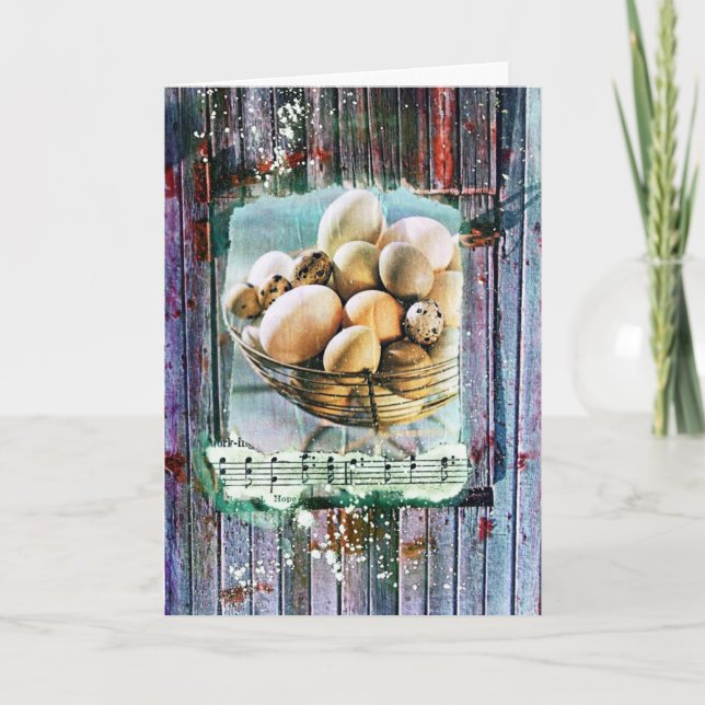 Egg Collage, Easter Holiday Card (Front)